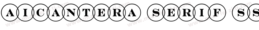 AIcantera Serif SS字体转换